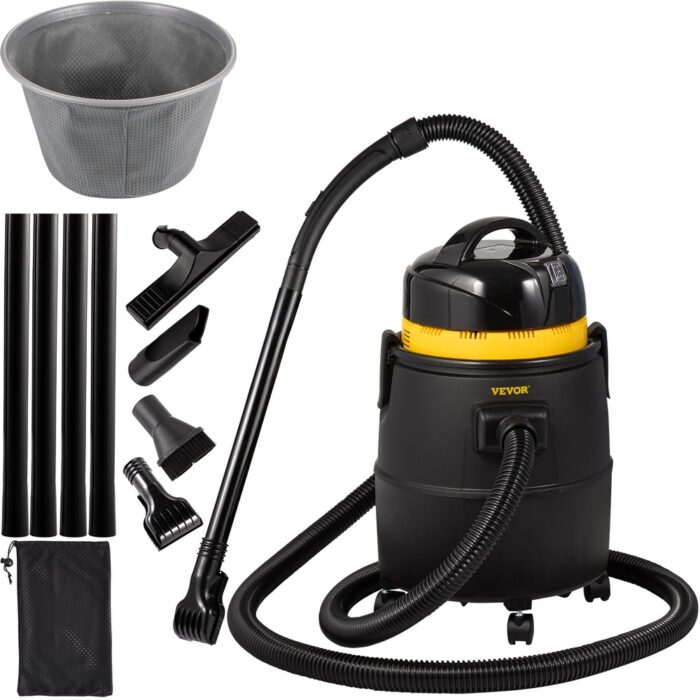 VEVOR 120V Motor Continuous Intermittent Cycle Pond Vacuum Cleaner with Wire, Tubes, Brush Heads, Filter Bag for Cleaning