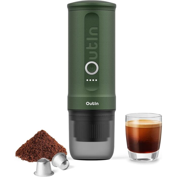 Nano Portable Electric Espresso Machine with 3-4 Min Self-Heating, 20 Bar Mini Small 12V 24V Car Coffee Maker