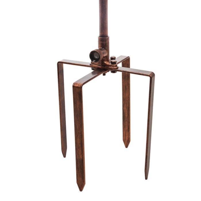 87.5 in. Copper and Verdigris Tulip Misting Wind Spinner - Image 2