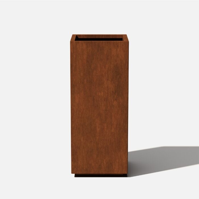 Corten Steel Pedestal Planter - Image 2