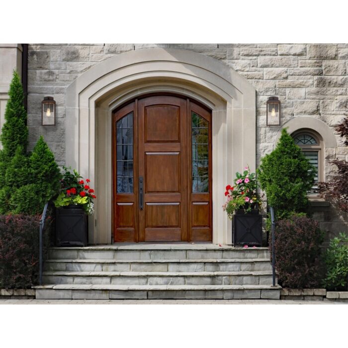 Westinghouse Lighting Piazza One-Light Outdoor Wall Fixture, Victorian Bronze Finish with Clear Raindrop Glass