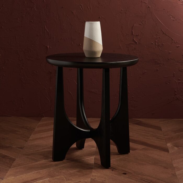 SAFAVIEH Couture Sasha Wood Accent Table - 20 in. W x 20 in. D x 22 in. H - Image 2