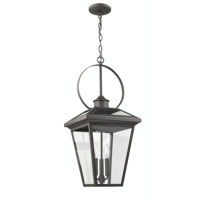 Large Outdoor Bronze Pendant with Circle - Image 2