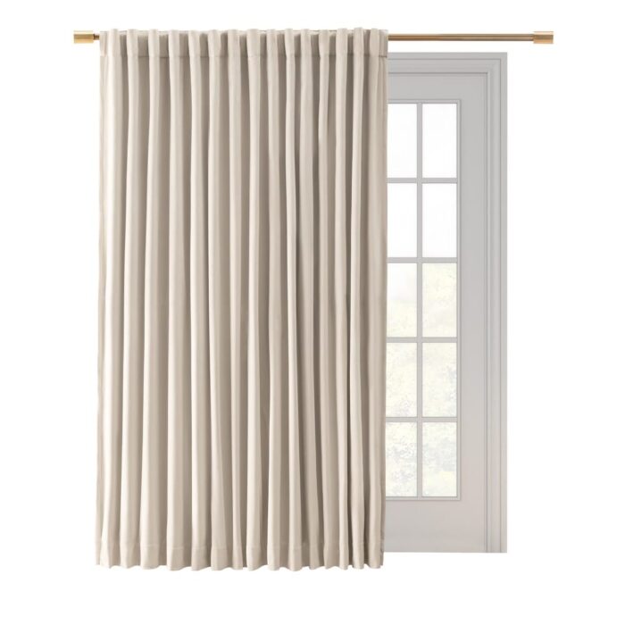 Premium Velvet Rod Pocket With Back Tab Curtain Patio Panel - Image 2