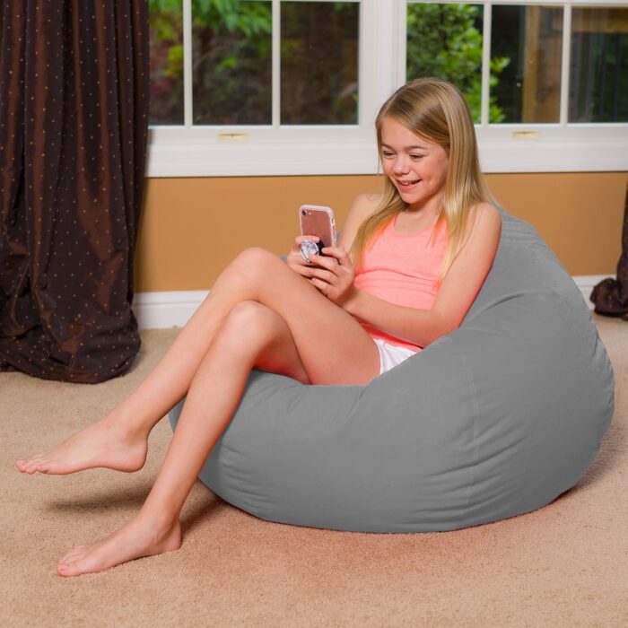 Kids Bean Bag Chair, Big Comfy Chair - Machine Washable Cover - Image 2
