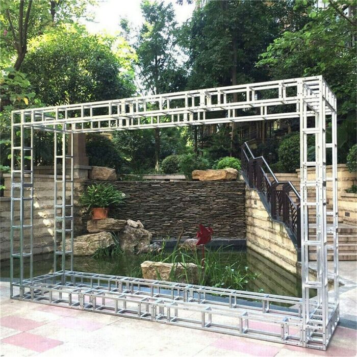 Outdoor Garden DJ Lighting Iron Square Segments Truss Tower - Image 2