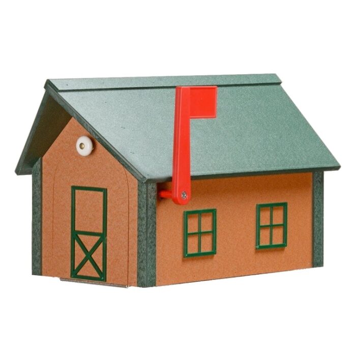 Standard Poly Mailbox with Poly Roof