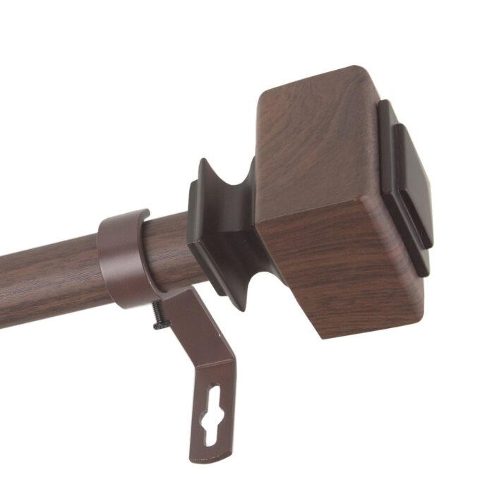 InStyleDesign Elena 1 inch Faux Wood Curtain Rod - Image 2