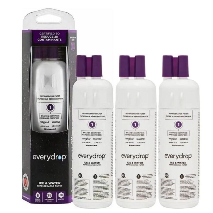 3 pack EveryDrop EDR1RXD1 - Whirlpool Filter 1 - W10295370A Water Filter - 3 pieces