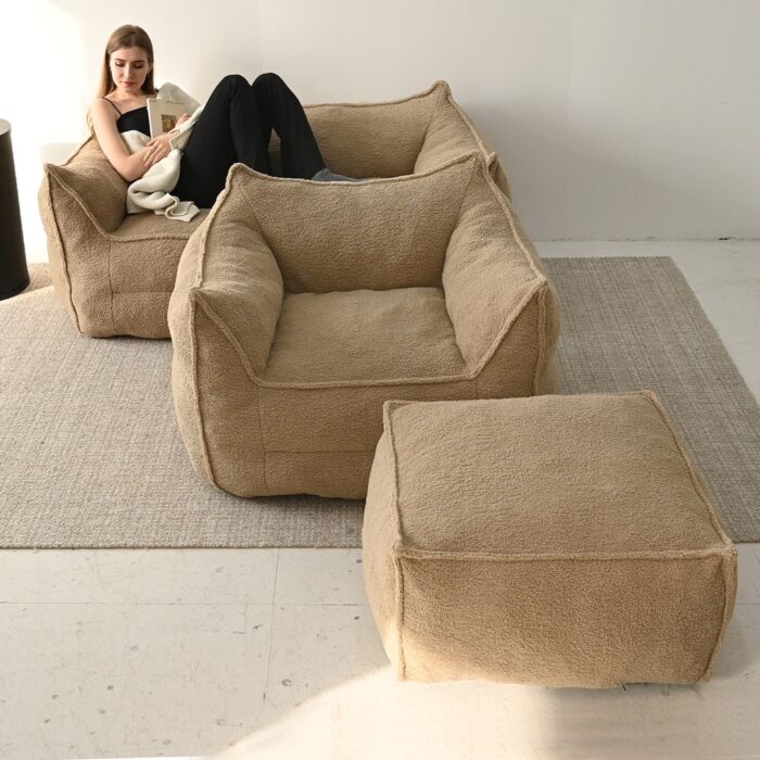 Lazy Sofa Couch Living Room Sofa Bean Bag Chair - Image 2