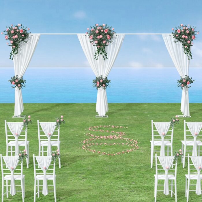 20ft x 10ft Heavy Duty Telescopic Wedding Backdrop Stand Party