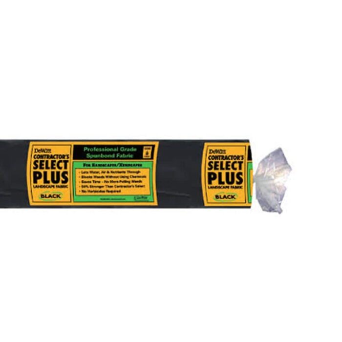 DeWitt 4 x 300 Feet Select Plus Polypropylene Landscape Fabric Home Weed Barrier - 22