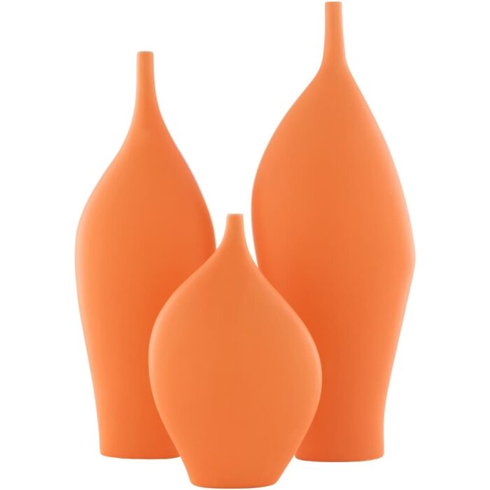 Yeni Modern Ceramic Outdoor Safe Vase Set (3 Pieces) - Image 2