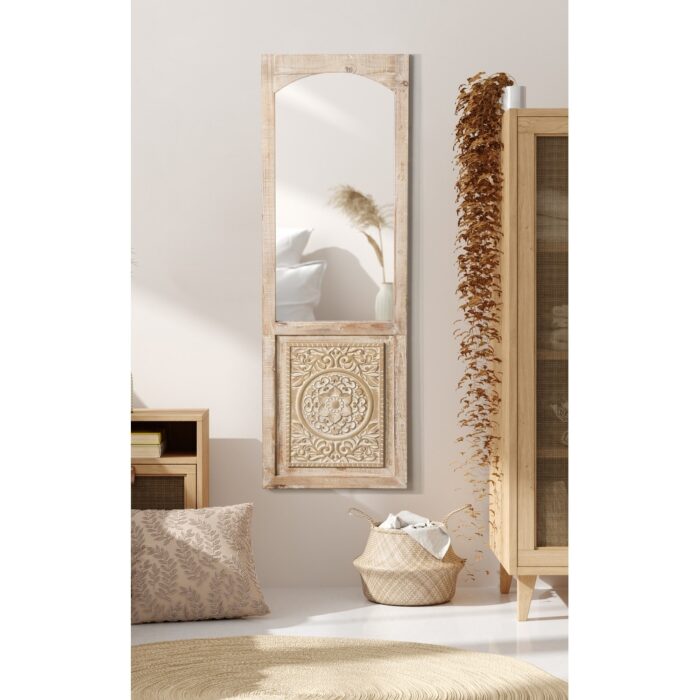 Kate and Laurel Moynihan Wooden Panel Mirror - 18x55 - Image 2