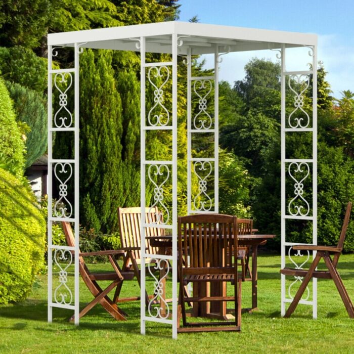 Outdoor Wedding Canopy Arch Backdrop Stand Garden Backyard Gazebo - Image 2