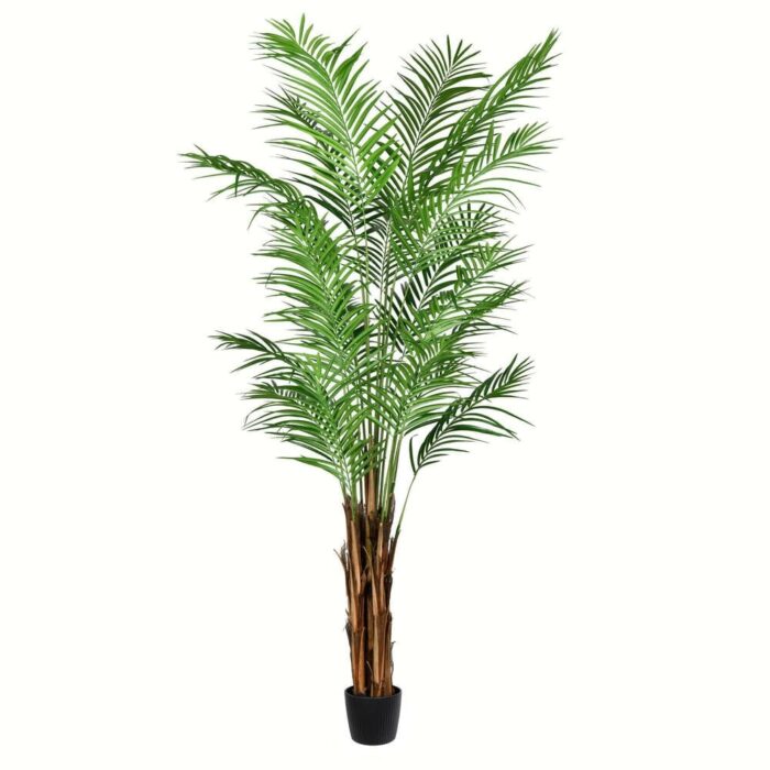 Vickerman 7' Artificial Potted Giant Areca Palm Tree.