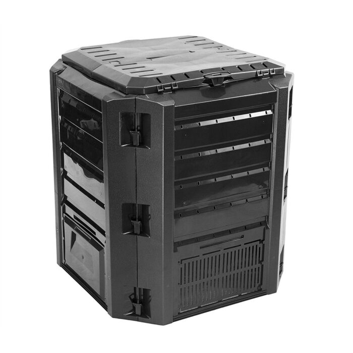 Black Composter 100-Gallon Compost Bin for Home Composting - 32.8 x 29 x 29 inches - Image 2