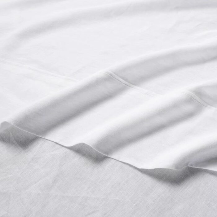 WHOLINENS Stone Washed French Linen Sheets Set 16 Inches Pocket - Image 2