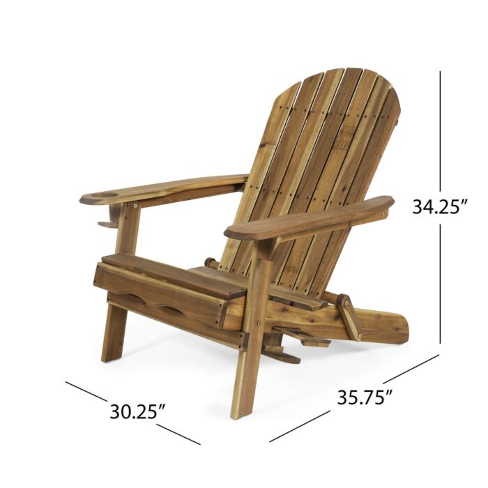 Bellwood Outdoor 2-seat Folding Acacia Chat Set by Christopher Knight Home - Image 2