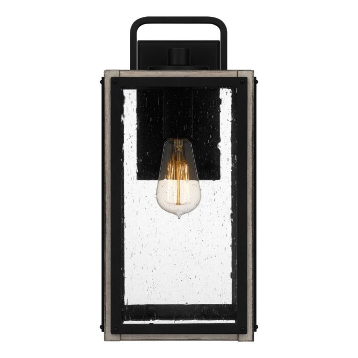 Bramshaw 1-Light Matte Black Outdoor Wall Lantern - Image 2