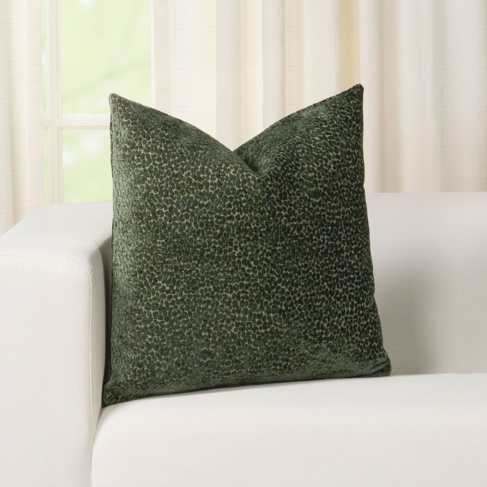 Spotted Embossed Velvet Throw Pillow