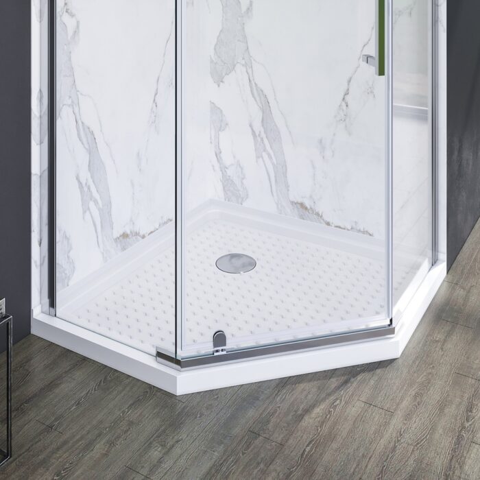 ELEGANT Shower Base 38 in. D x 38 in. W x 3 in. H Center Drain - 38" x 38"