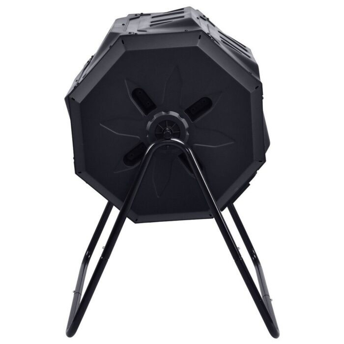 Outdoor 43-Gallon Compost Bin Tumbler Home Garden Composter - 29" x 26" x 37" (L x W x H) - Image 2