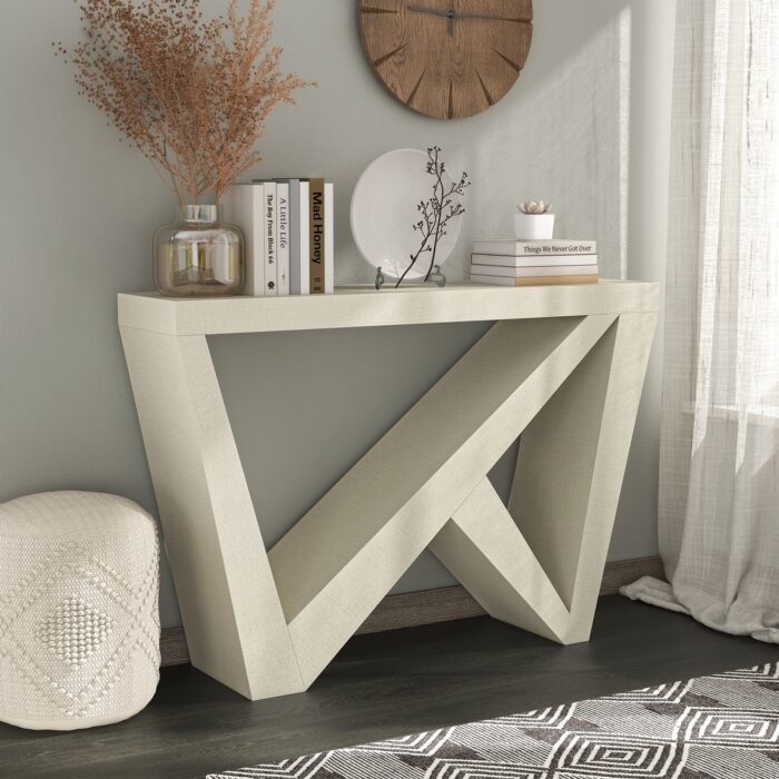 DH BASIC Contemporary Decorative Console Table with W-Shaped Legs by Denhour