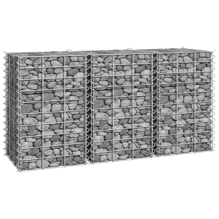 vidaXL Gabion Wall Gabion Retaining Wall Gabion Basket Cage Heavy Duty Metal