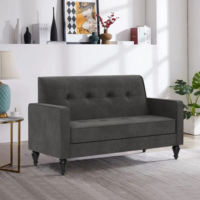 Loveseat Sofa Couch Upholstered Small Love seat Modern Couch Sofa - Image 2