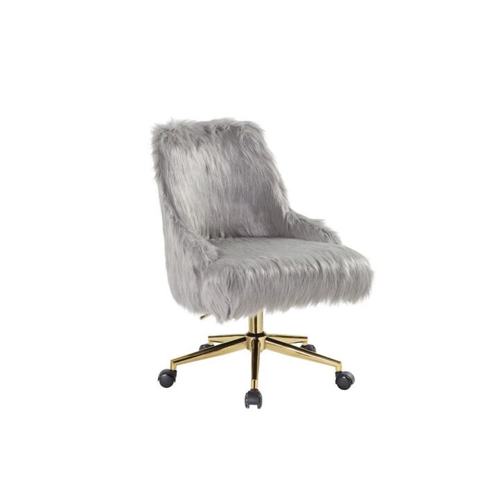 Faux Fur Office Task Chair - Image 2