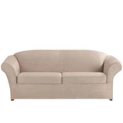 SureFit Ultimate Stretch Suede 3 Piece Sofa Slipcover
