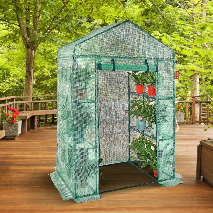 VEVOR Walk-in Greenhouse Portable Green House with Shelves