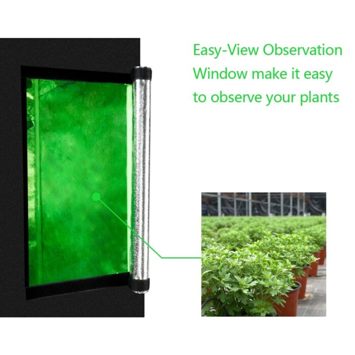 60*60*120cm Use Dismountable Hydroponic Plant Growing Tent with Window - Medium