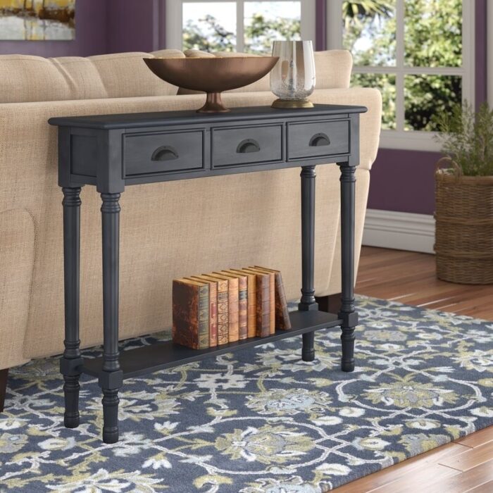 Burlington Wood 3-drawer Console Table - Image 2