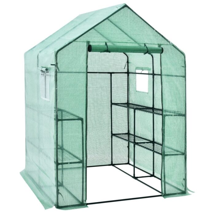 Spacious Walk-In Greenhouse for Gardening with Observation Windows - 56'' x 56'' x 77'' (L x W x H)
