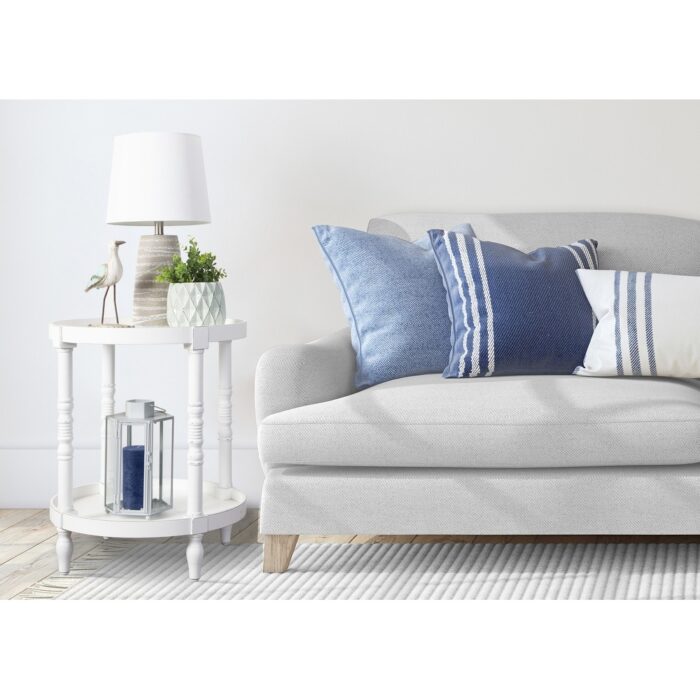 Kate and Laurel Bellport Round Wood Side Table - Image 2