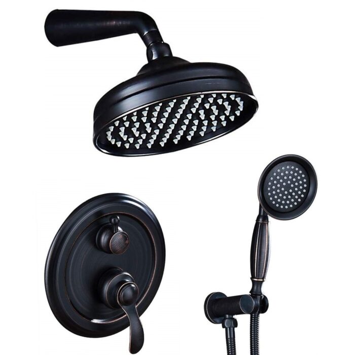 Shower Faucet System Combo Kit with Head in Bronze (Valve Included) - Image 2
