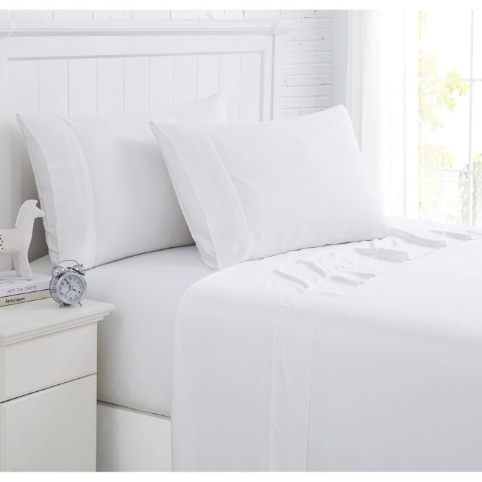 Premium Luxury 100-percent Bamboo Viscose 21-inch Extra Deep Pocket Sheet Set - Image 2