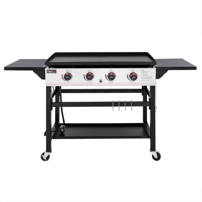 Royal Gourmet 36-Inch 4-Burner Flat Top Gas Grill, Black