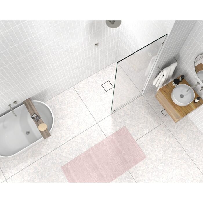 Glass Warehouse 78" x 27.5" Frameless Shower Door - Single Fixed Panel - Image 2
