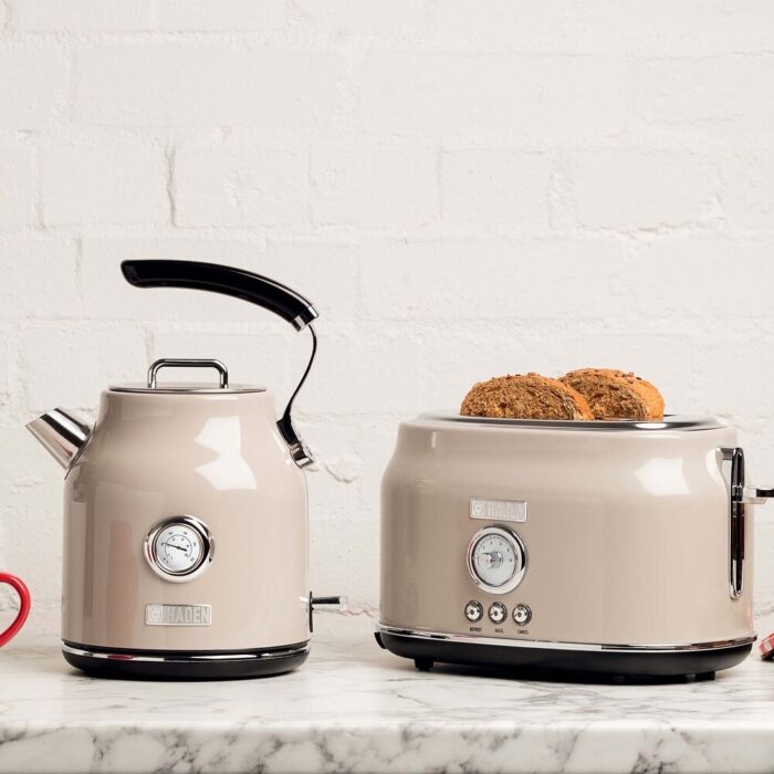 Haden Stainless Steel Retro Toaster & 1.7 Liter Stainless Steel Electric Kettle - 4.2 - Image 2