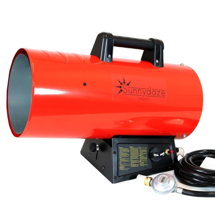 Sunnydaze 85,000 BTU Forced Air Propane Heater - Overheat Auto-Shutoff
