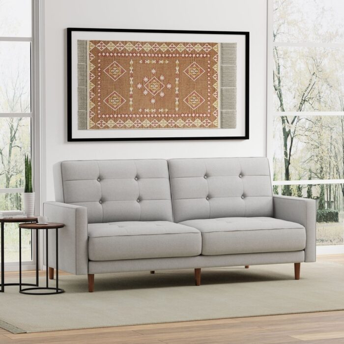 81.5" Sleeper Sofa with 8-Button Tufting