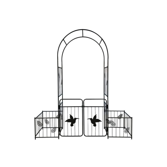 Metal Garden Arch with doors Garden Arbor