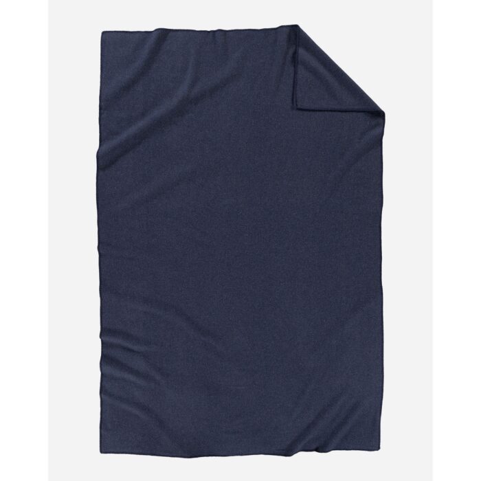 Pendleton Eco-Wise Navy Heather Blanket Queen - Image 2