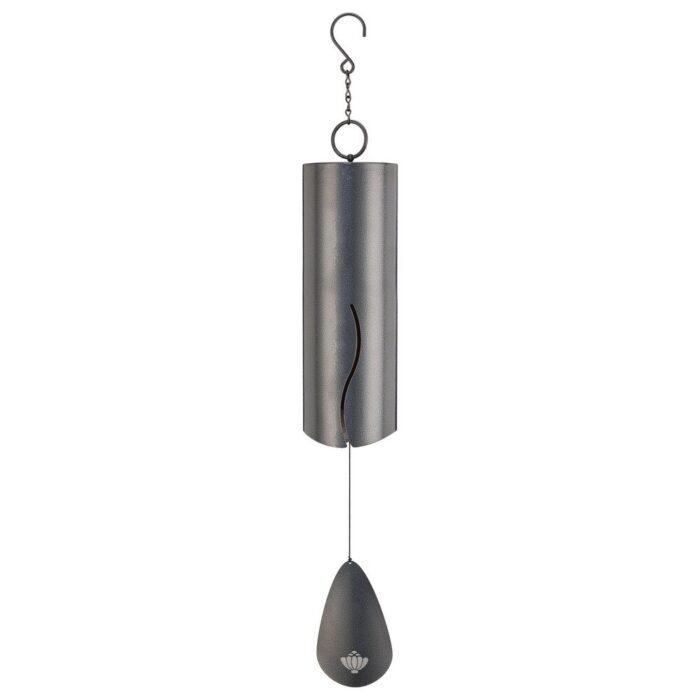 Wind Bell 6" Long - Pewter - 6.5"x6.5"x42"