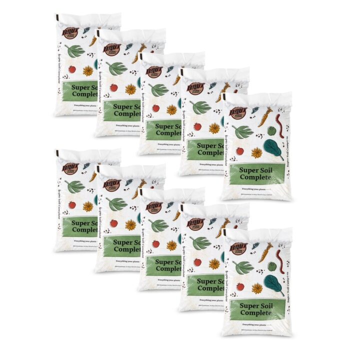 Brut Worm Farms Super Soil All Purpose Rich Dark Blend Organic Soil (10 Pack)