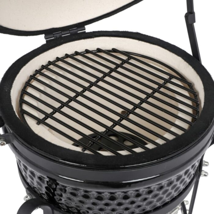13in Round Ceramic Charcoal Grill Black - (19.69 x 16.54 x 16.54)" - Image 2