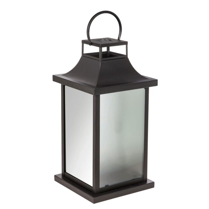 30"H Galaxy Million Lights Glass and Metal Lantern